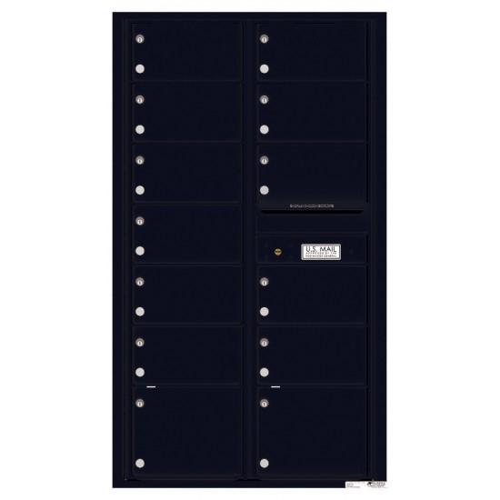 Load image into Gallery viewer, 4C15D-13 - 13 Oversized Tenant Doors and Outgoing Mail Compartment - 4C Wall Mount 15-High Mailboxes
