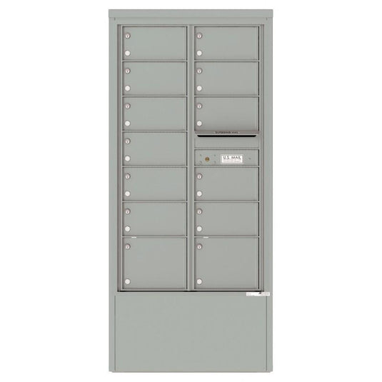 4C15D-13-D - 13 Tenant Doors and Outgoing Mail Compartment - 4C Depot Mailbox Module