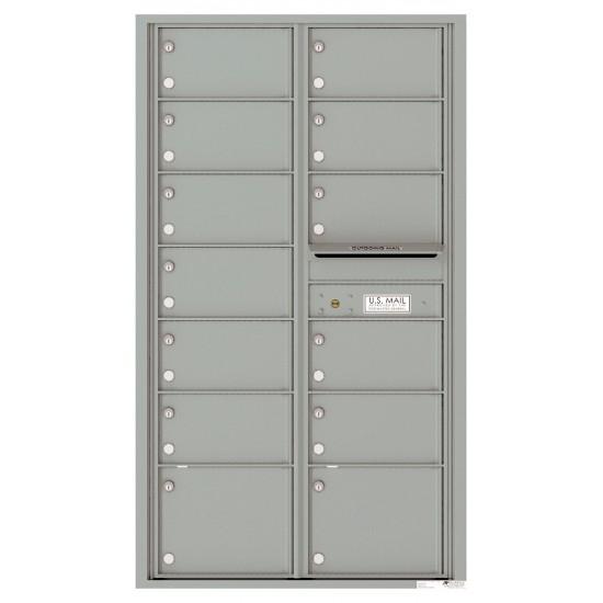 Load image into Gallery viewer, 4C15D-13 - 13 Oversized Tenant Doors and Outgoing Mail Compartment - 4C Wall Mount 15-High Mailboxes
