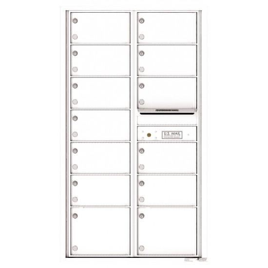 Load image into Gallery viewer, 4C15D-13 - 13 Oversized Tenant Doors and Outgoing Mail Compartment - 4C Wall Mount 15-High Mailboxes
