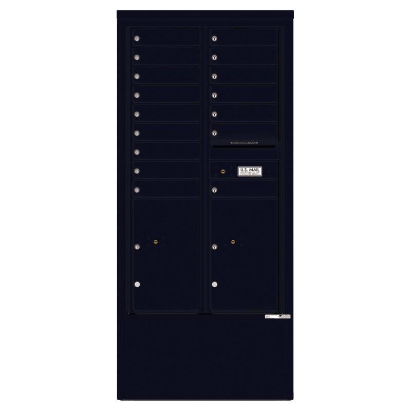 Load image into Gallery viewer, 4C15D-16-D - 16 Tenant Doors with 2 Parcel Lockers and Outgoing Mail Compartment - 4C Depot Mailbox Module
