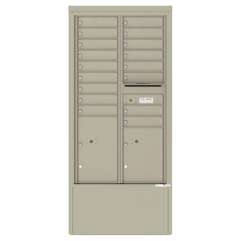 Load image into Gallery viewer, 4C15D-17-D - 17 Tenant Doors with 2 Parcel Lockers and Outgoing Mail Compartment - 4C Depot Mailbox Module
