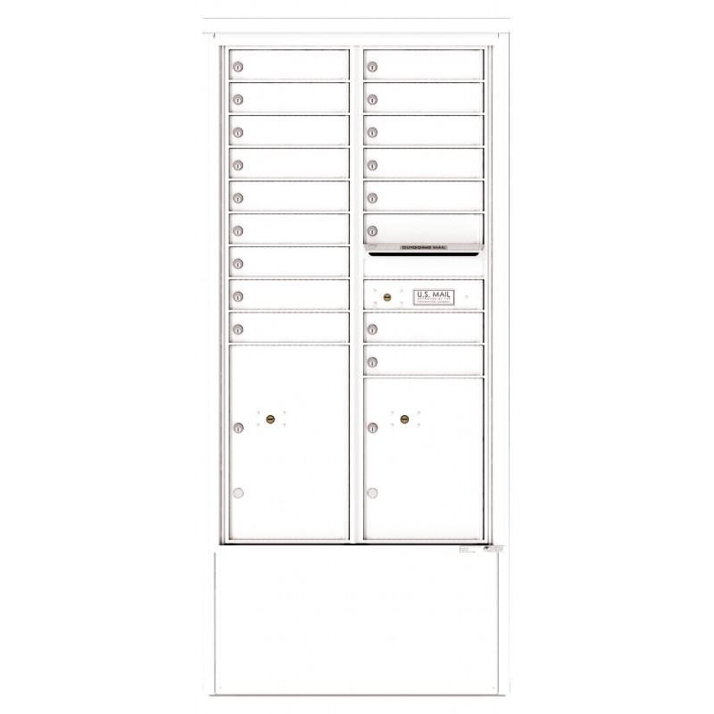 Load image into Gallery viewer, 4C15D-17-D - 17 Tenant Doors with 2 Parcel Lockers and Outgoing Mail Compartment - 4C Depot Mailbox Module
