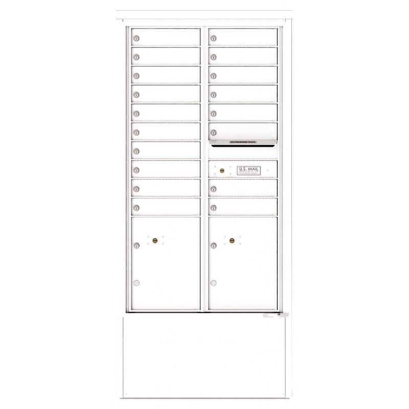 Load image into Gallery viewer, 4C15D-18-D - 18 Tenant Doors with 2 Parcel Lockers and Outgoing Mail Compartment - 4C Depot Mailbox Module
