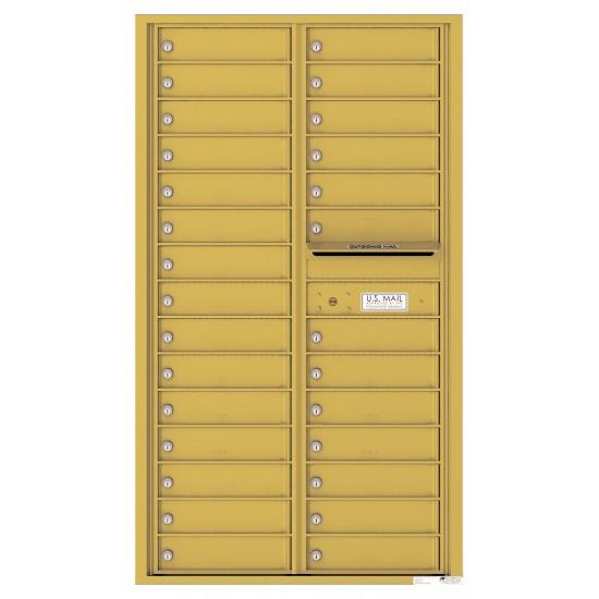 Load image into Gallery viewer, 4C15D-28 - 28 Tenant Doors and Outgoing Mail Compartment - 4C Wall Mount 15-High Mailboxes
