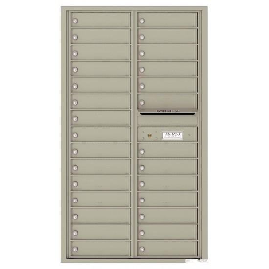 Load image into Gallery viewer, 4C15D-28 - 28 Tenant Doors and Outgoing Mail Compartment - 4C Wall Mount 15-High Mailboxes
