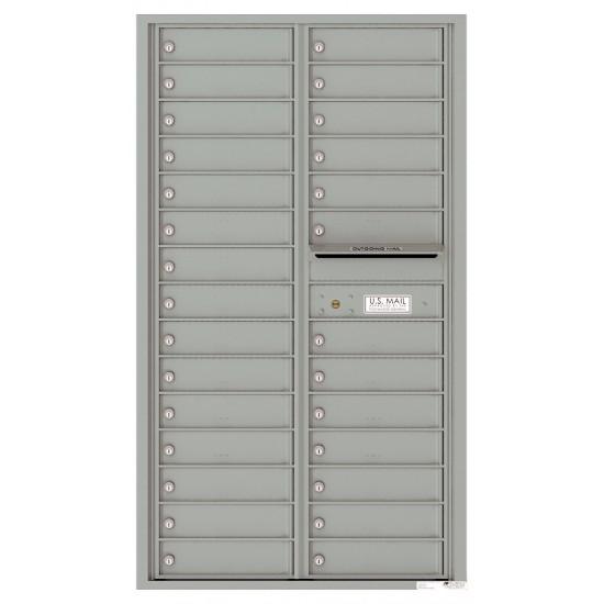 Load image into Gallery viewer, 4C15D-28 - 28 Tenant Doors and Outgoing Mail Compartment - 4C Wall Mount 15-High Mailboxes
