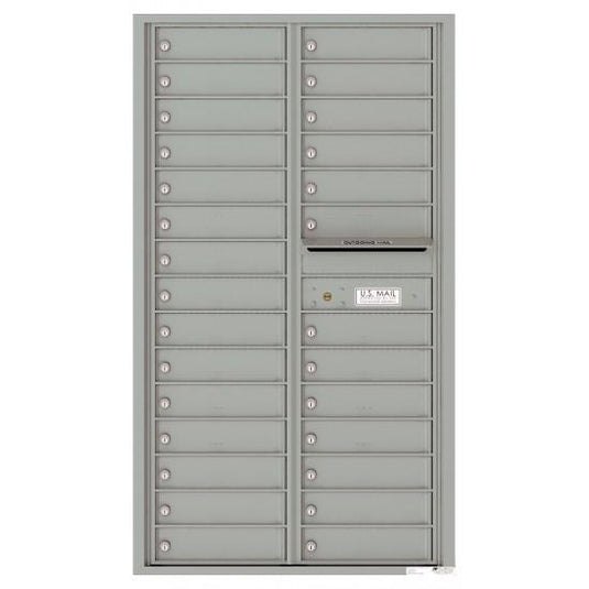 4C15D-28 - 28 Tenant Doors and Outgoing Mail Compartment - 4C Wall Mount 15-High Mailboxes