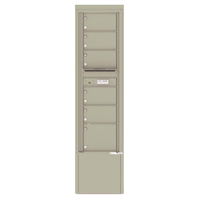 Load image into Gallery viewer, 4C15S-06-D - 6 Tenant Doors and Outgoing Mail Compartment - 4C Depot Mailbox Module
