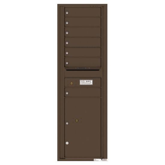 Load image into Gallery viewer, 4C15S-07 - 7 Tenant Doors with 1 Parcel Locker and Outgoing Mail Compartment - 4C Wall Mount 15-High Mailboxes
