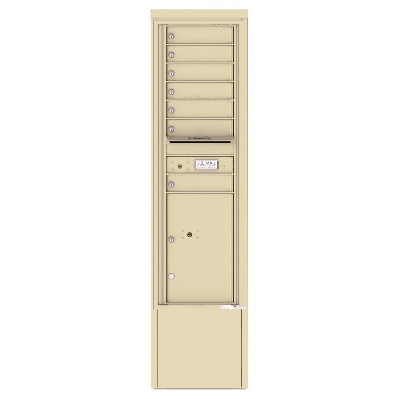 Load image into Gallery viewer, 4C15S-07-D - 7 Tenant Doors with 1 Parcel Locker and Outgoing Mail Compartment - 4C Depot Mailbox Module
