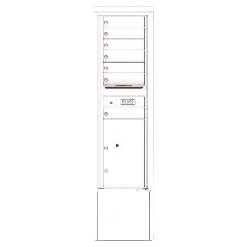 Load image into Gallery viewer, 4C15S-07-D - 7 Tenant Doors with 1 Parcel Locker and Outgoing Mail Compartment - 4C Depot Mailbox Module
