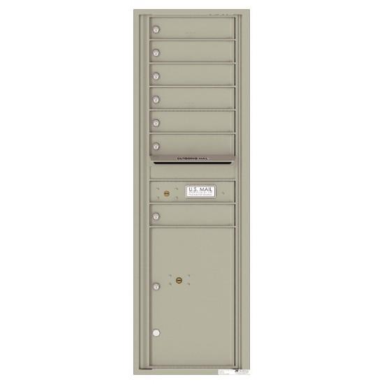 Load image into Gallery viewer, 4C15S-07 - 7 Tenant Doors with 1 Parcel Locker and Outgoing Mail Compartment - 4C Wall Mount 15-High Mailboxes
