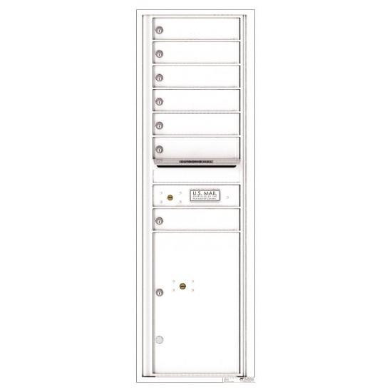 Load image into Gallery viewer, 4C15S-07 - 7 Tenant Doors with 1 Parcel Locker and Outgoing Mail Compartment - 4C Wall Mount 15-High Mailboxes
