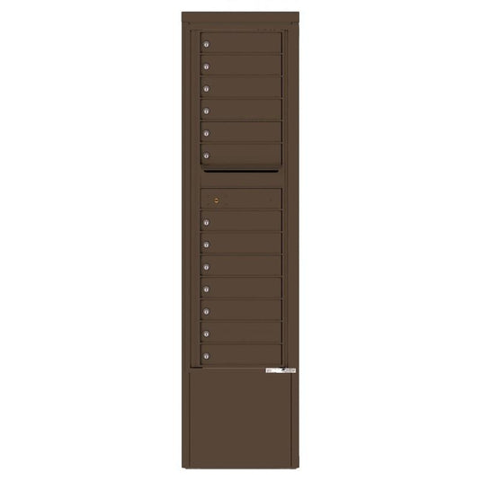 4C15S-13-D - 13 Tenant Doors and Outgoing Mail Compartment - 4C Depot Mailbox Module