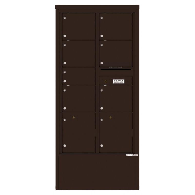 Load image into Gallery viewer, 4C16D-07-D - 7 Tenant Doors with 2 Parcel Lockers and Outgoing Mail Compartment - 4C Depot Mailbox Module
