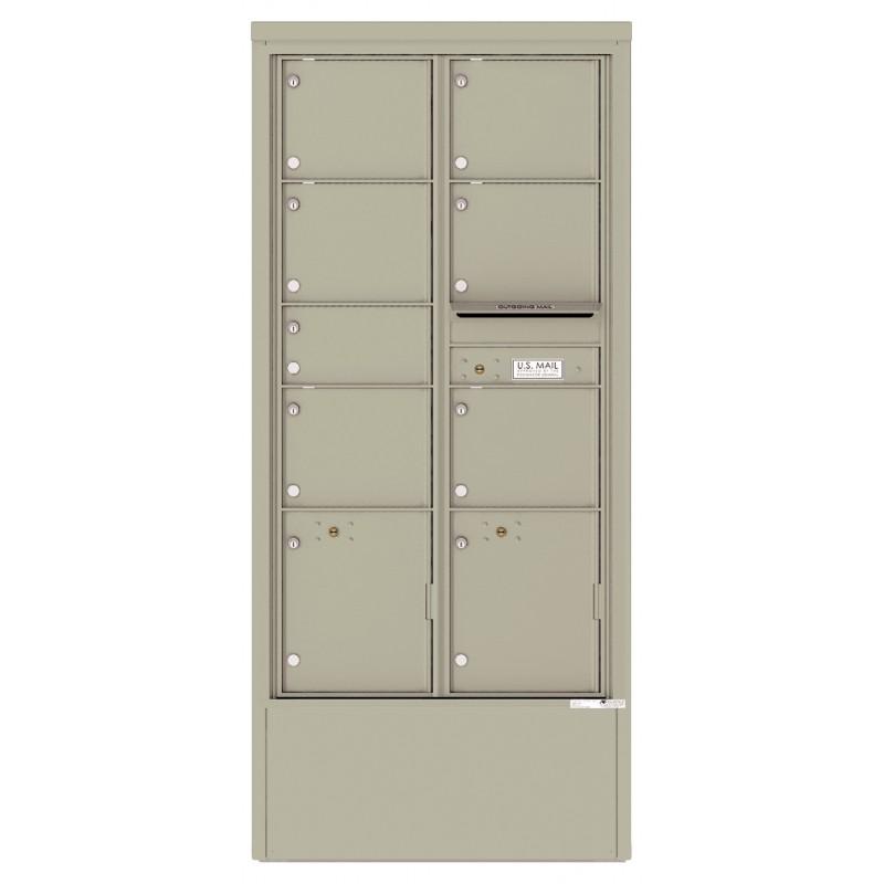 Load image into Gallery viewer, 4C16D-07-D - 7 Tenant Doors with 2 Parcel Lockers and Outgoing Mail Compartment - 4C Depot Mailbox Module
