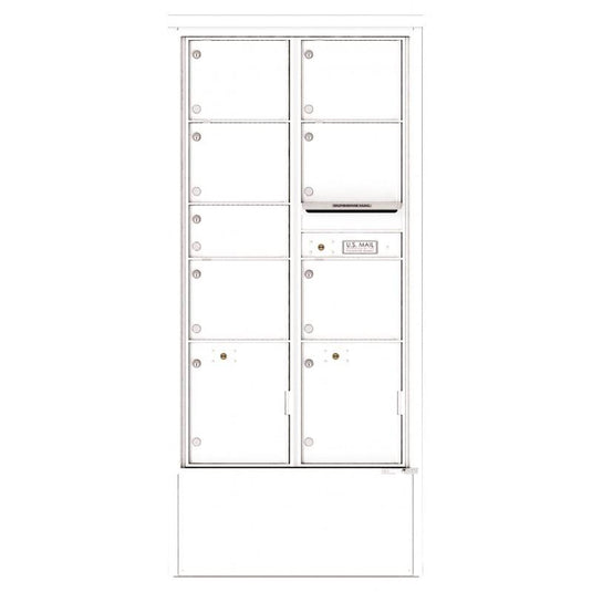 4C16D-07-D - 7 Tenant Doors with 2 Parcel Lockers and Outgoing Mail Compartment - 4C Depot Mailbox Module