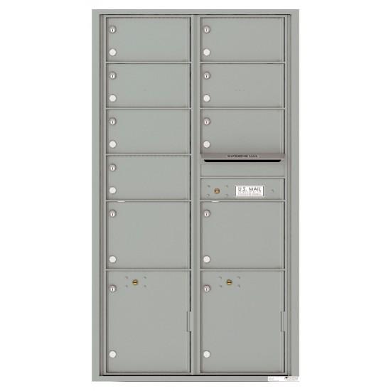 Load image into Gallery viewer, 4C16D-09 - 9 Oversized Tenant Doors with 2 Parcel Lockers and Outgoing Mail Compartment - 4C Wall Mount Max Height Mailboxes

