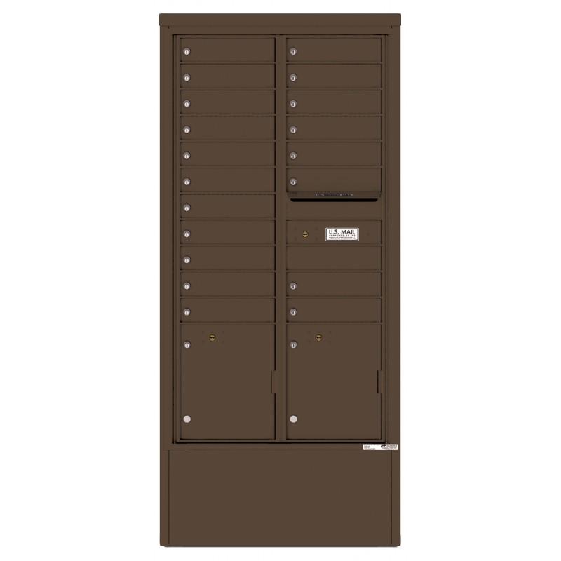 Load image into Gallery viewer, 4C16D-19-D - 19 Tenant Doors with 2 Parcel Lockers and Outgoing Mail Compartment - 4C Depot Mailbox Module

