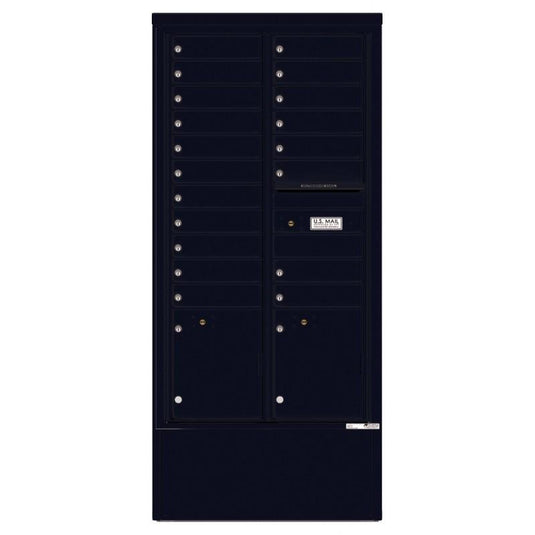 4C16D-19-D - 19 Tenant Doors with 2 Parcel Lockers and Outgoing Mail Compartment - 4C Depot Mailbox Module