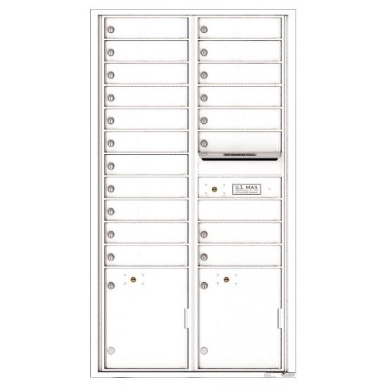 Load image into Gallery viewer, 4C16D-19 - 19 Tenant Doors with 2 Parcel Lockers and Outgoing Mail Compartment - 4C Wall Mount Max Height Mailboxes
