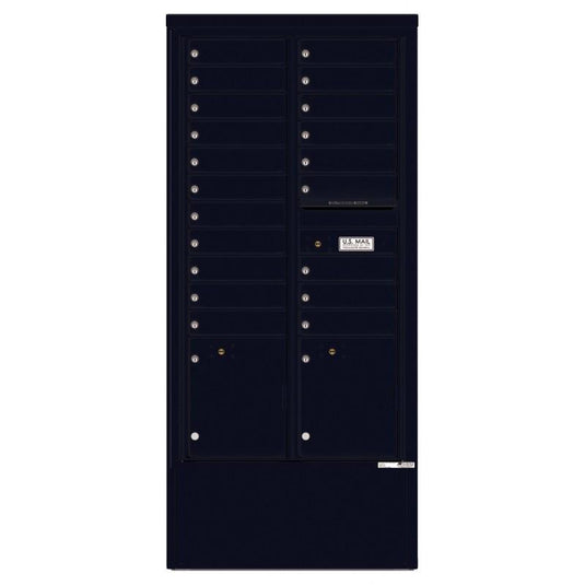 4C16D-20-D - 20 Tenant Doors with 2 Parcel Lockers and Outgoing Mail Compartment - 4C Depot Mailbox Module