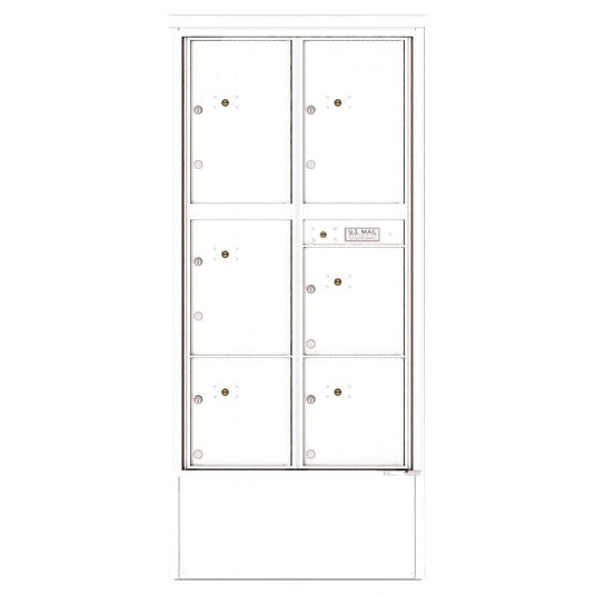 4C16D-6P-D - 6 Parcel Lockers - 4C Depot Mailbox Module