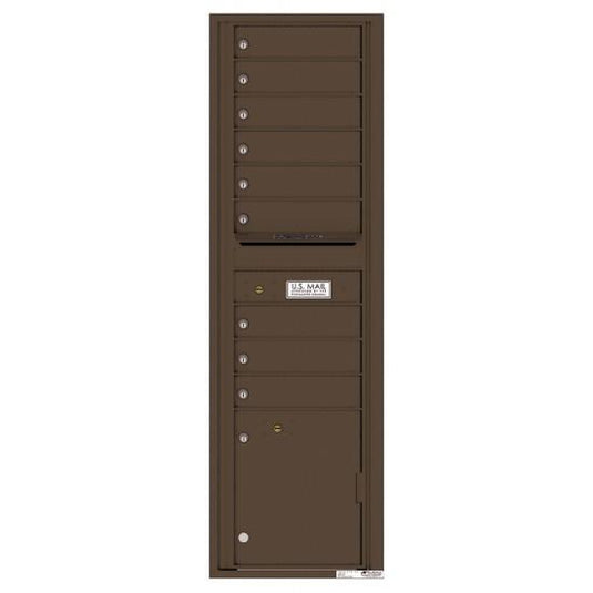 4CADS-03-D - 3 Tenant Doors with 1 Parcel Locker and Outgoing Mail Com –