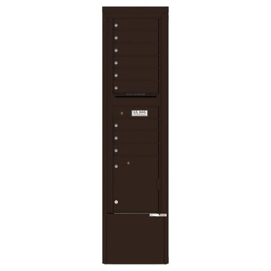 4C16S-09-D - 9 Tenant Doors with 1 Parcel Locker and Outgoing Mail Compartment - 4C Depot Mailbox Module