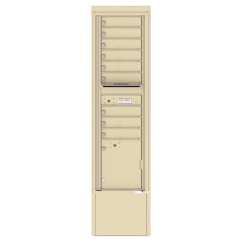 Load image into Gallery viewer, 4C16S-09-D - 9 Tenant Doors with 1 Parcel Locker and Outgoing Mail Compartment - 4C Depot Mailbox Module
