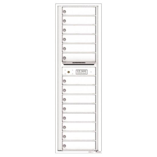 Load image into Gallery viewer, 4C16S-14 - 14 Tenant Doors with Outgoing Mail Compartment - 4C Wall Mount Max Height Mailboxes
