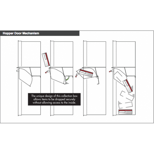 4C14S-HOP - Collection/Drop Box Unit - 4C Wall Mount 14-High