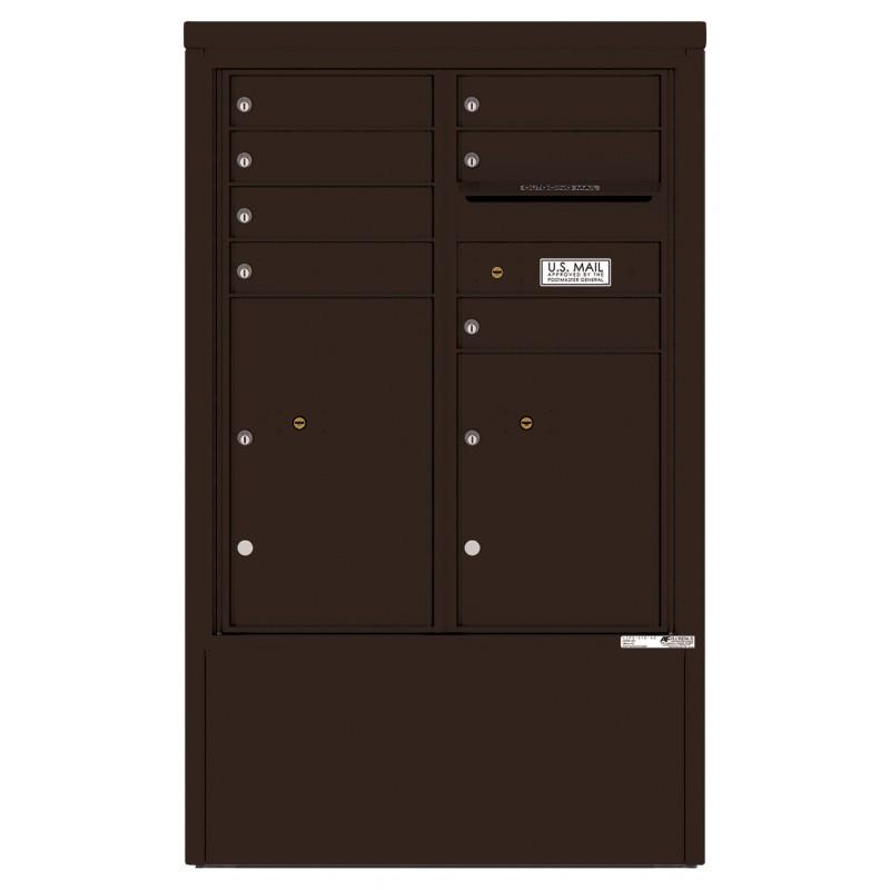 Load image into Gallery viewer, 4CADD-07-D - 7 Tenant Doors with 2 Parcel Lockers and Outgoing Mail Compartment - 4C Depot Mailbox Module

