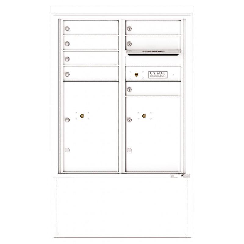Load image into Gallery viewer, 4CADD-07-D - 7 Tenant Doors with 2 Parcel Lockers and Outgoing Mail Compartment - 4C Depot Mailbox Module
