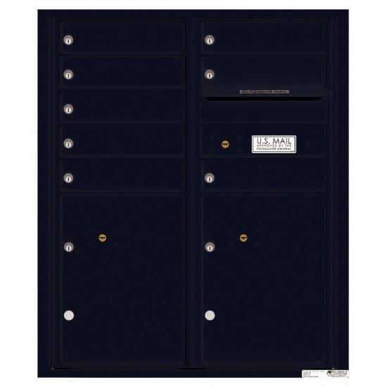 Load image into Gallery viewer, 4CADD-08 - 8 Tenant Doors with 2 Parcel Lockers and Outgoing Mail Compartment - 4C Wall Mount ADA Max Height Mailboxes
