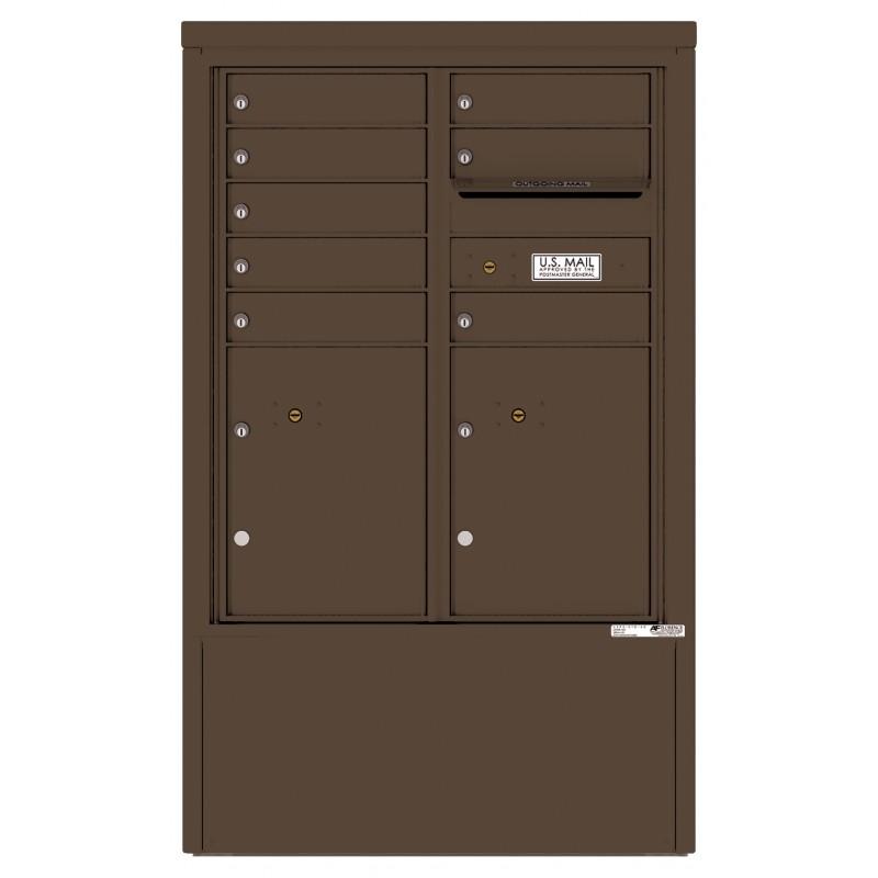 Load image into Gallery viewer, 4CADD-08-D - 8 Tenant Doors with 2 Parcel Lockers and Outgoing Mail Compartment - 4C Depot Mailbox Module
