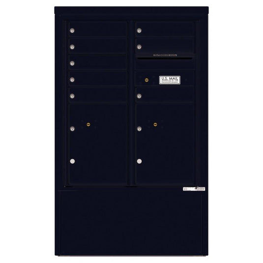 4CADD-08-D - 8 Tenant Doors with 2 Parcel Lockers and Outgoing Mail Compartment - 4C Depot Mailbox Module