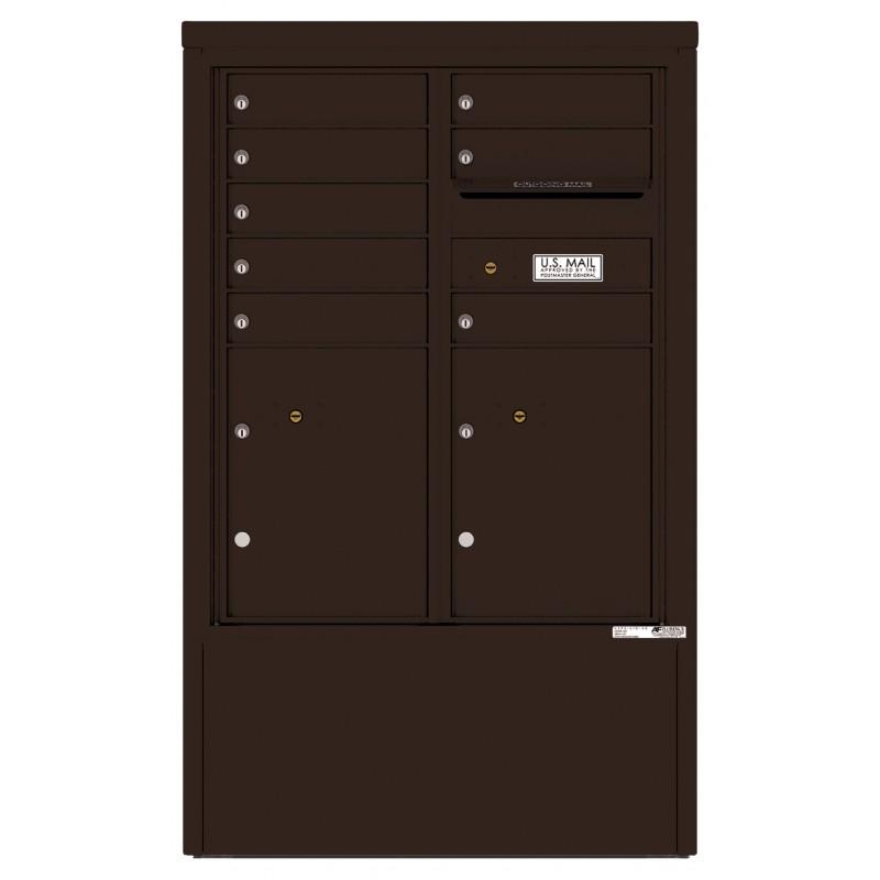 Load image into Gallery viewer, 4CADD-08-D - 8 Tenant Doors with 2 Parcel Lockers and Outgoing Mail Compartment - 4C Depot Mailbox Module
