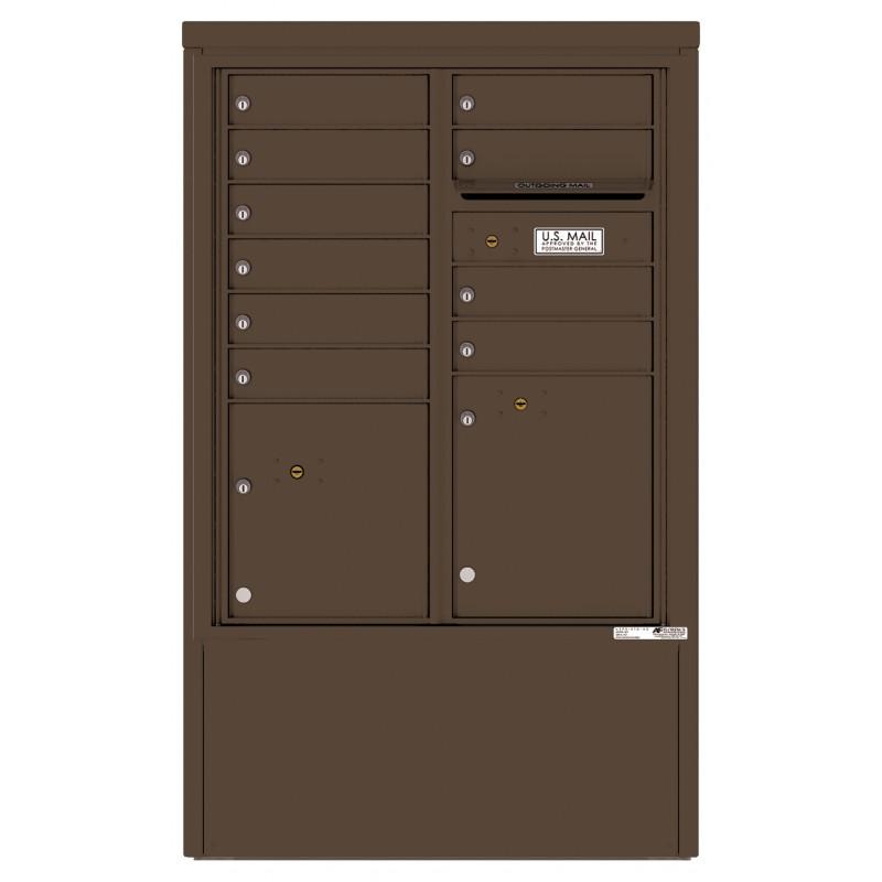 Load image into Gallery viewer, 4CADD-10-D - 10 Tenant Doors with 2 Parcel Lockers and Outgoing Mail Compartment - 4C Depot Mailbox Module
