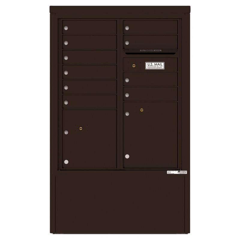 Load image into Gallery viewer, 4CADD-10-D - 10 Tenant Doors with 2 Parcel Lockers and Outgoing Mail Compartment - 4C Depot Mailbox Module
