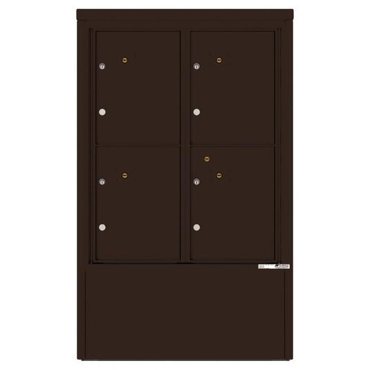 4CADD-4P-D - 4 Parcel Lockers - 4C Depot Mailbox Module