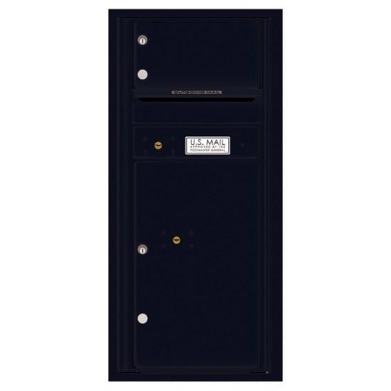 Load image into Gallery viewer, 4CADS-01 - 1 Over-Sized Tenant Door with 1 Parcel Locker and Outgoing Mail Compartment - 4C Wall Mount ADA Max Height Mailboxes
