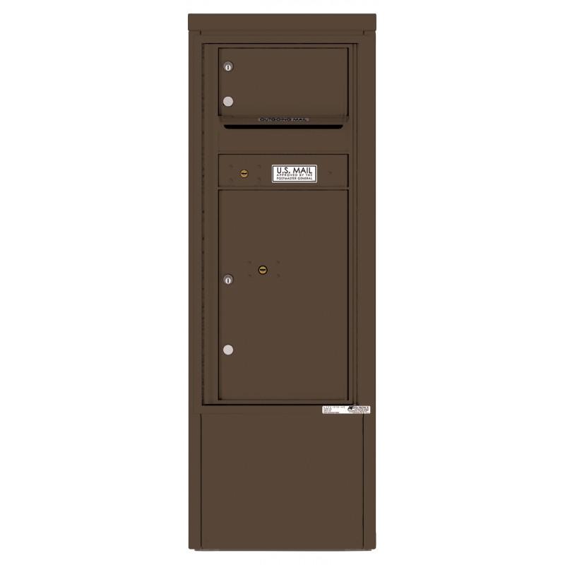 Load image into Gallery viewer, 4CADS-01-D - 1 Tenant Door with 1 Parcel Locker and Outgoing Mail Compartment - 4C Depot Mailbox Module

