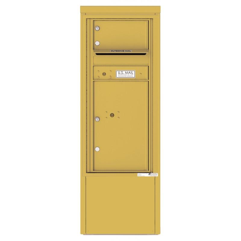 Load image into Gallery viewer, 4CADS-01-D - 1 Tenant Door with 1 Parcel Locker and Outgoing Mail Compartment - 4C Depot Mailbox Module
