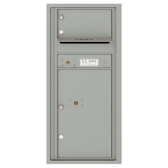 Load image into Gallery viewer, 4CADS-01 - 1 Over-Sized Tenant Door with 1 Parcel Locker and Outgoing Mail Compartment - 4C Wall Mount ADA Max Height Mailboxes
