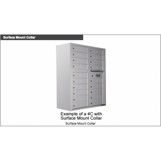 4C07D-12 - 12 Tenant Doors with Outgoing Mail Compartment - 4C Wall Mount 7-High Mailboxes