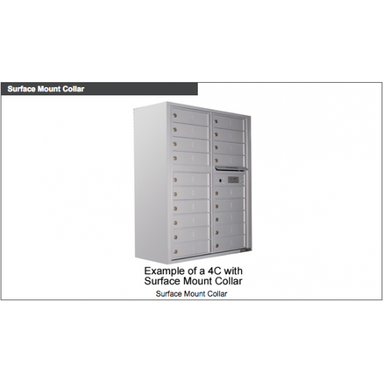 Load image into Gallery viewer, 4C16S-03 - 3 Oversized Tenant Doors with 1 Parcel Locker and Outgoing Mail Compartment - 4C Wall Mount Max Height Mailboxes
