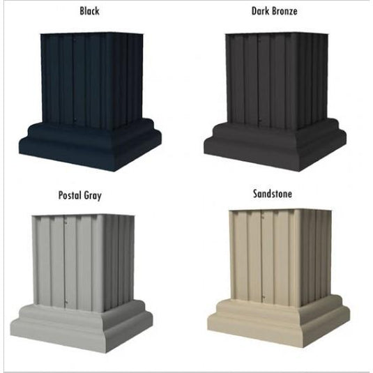 VOGUEP114 - Classic Decorative Pillar Pedestal Cover for 8T6, 13, and 16 Door 1570 Model CBU's and all 1590 Model CBU's